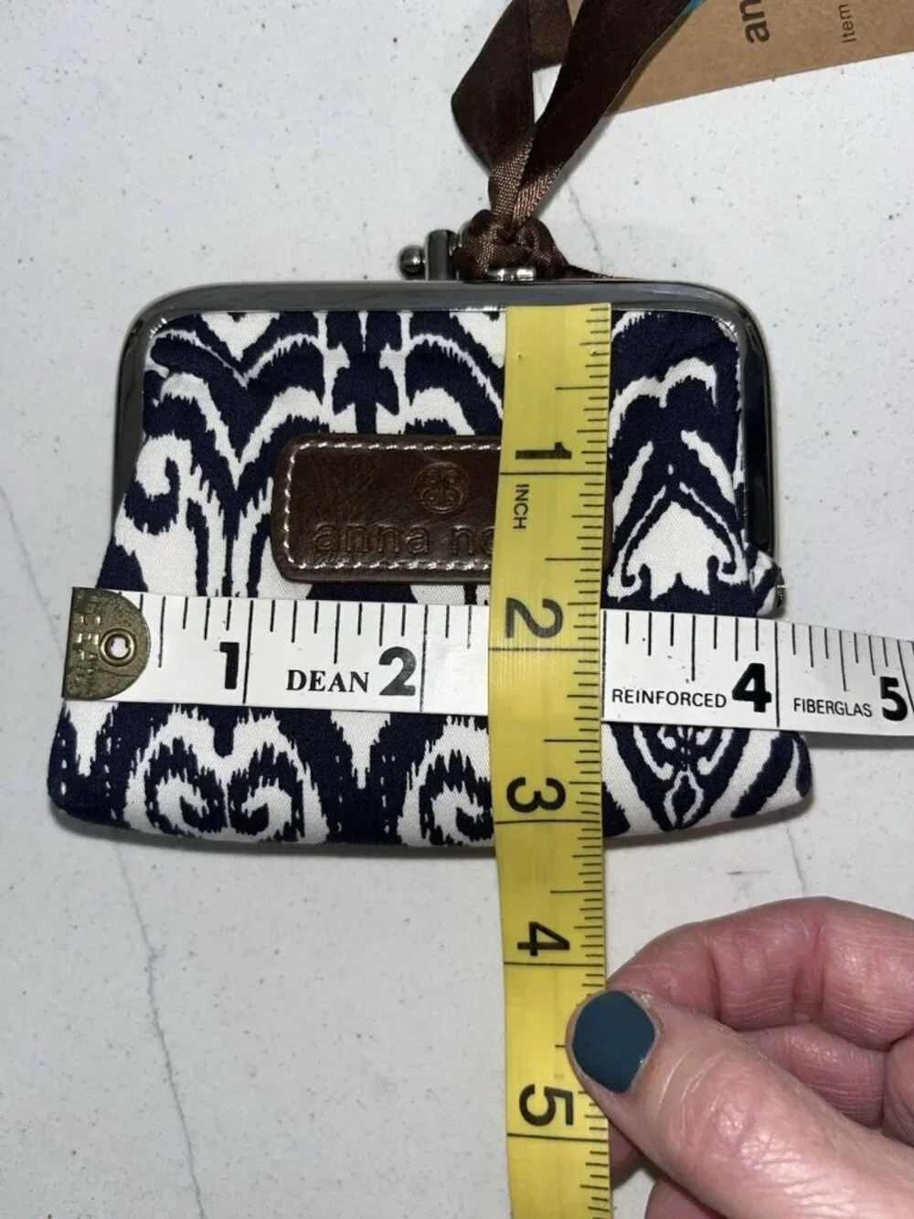 NWT Anna Nova Australia Ikat Crush Clip Purse & dustbag